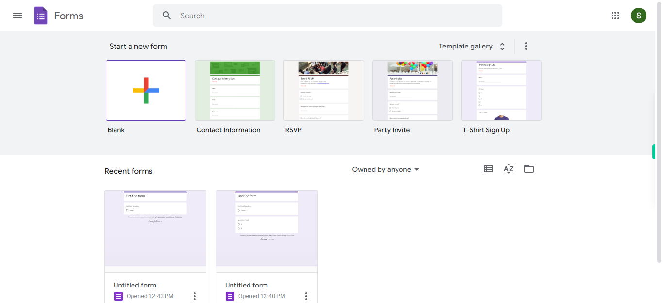 Google Forms