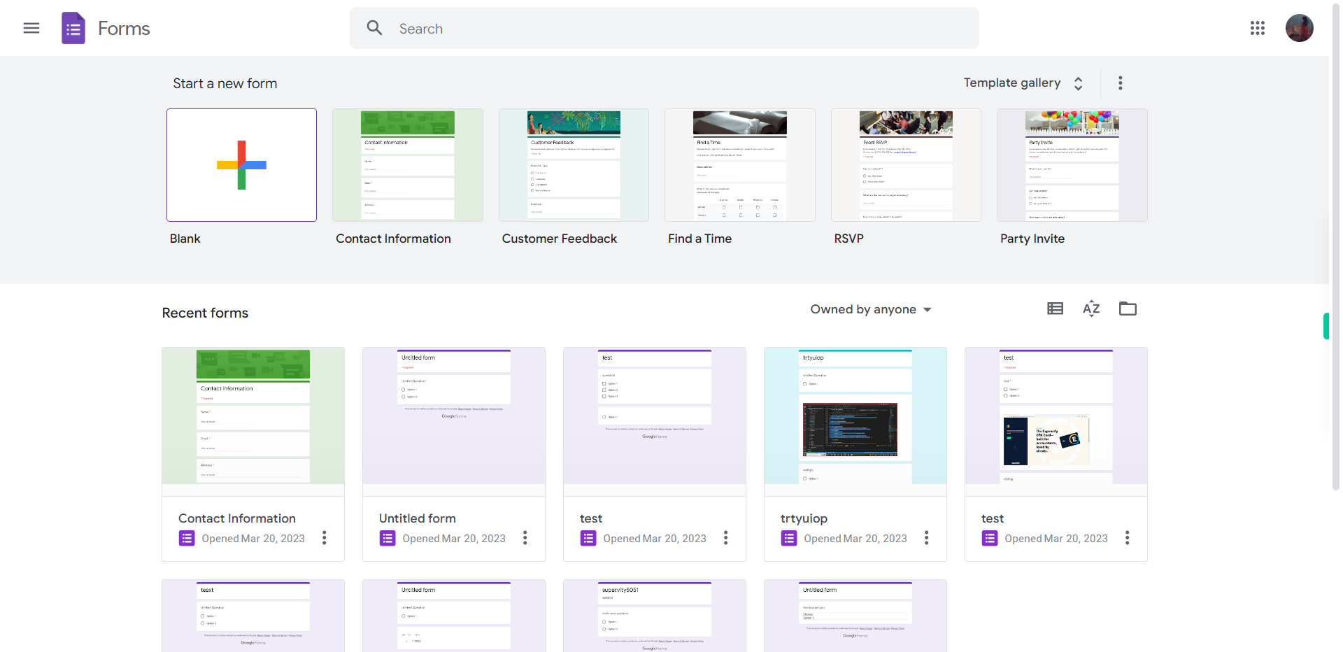 Google Forms