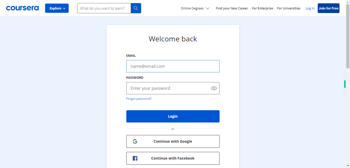 Coursera Login - Continue Learning | Coursera