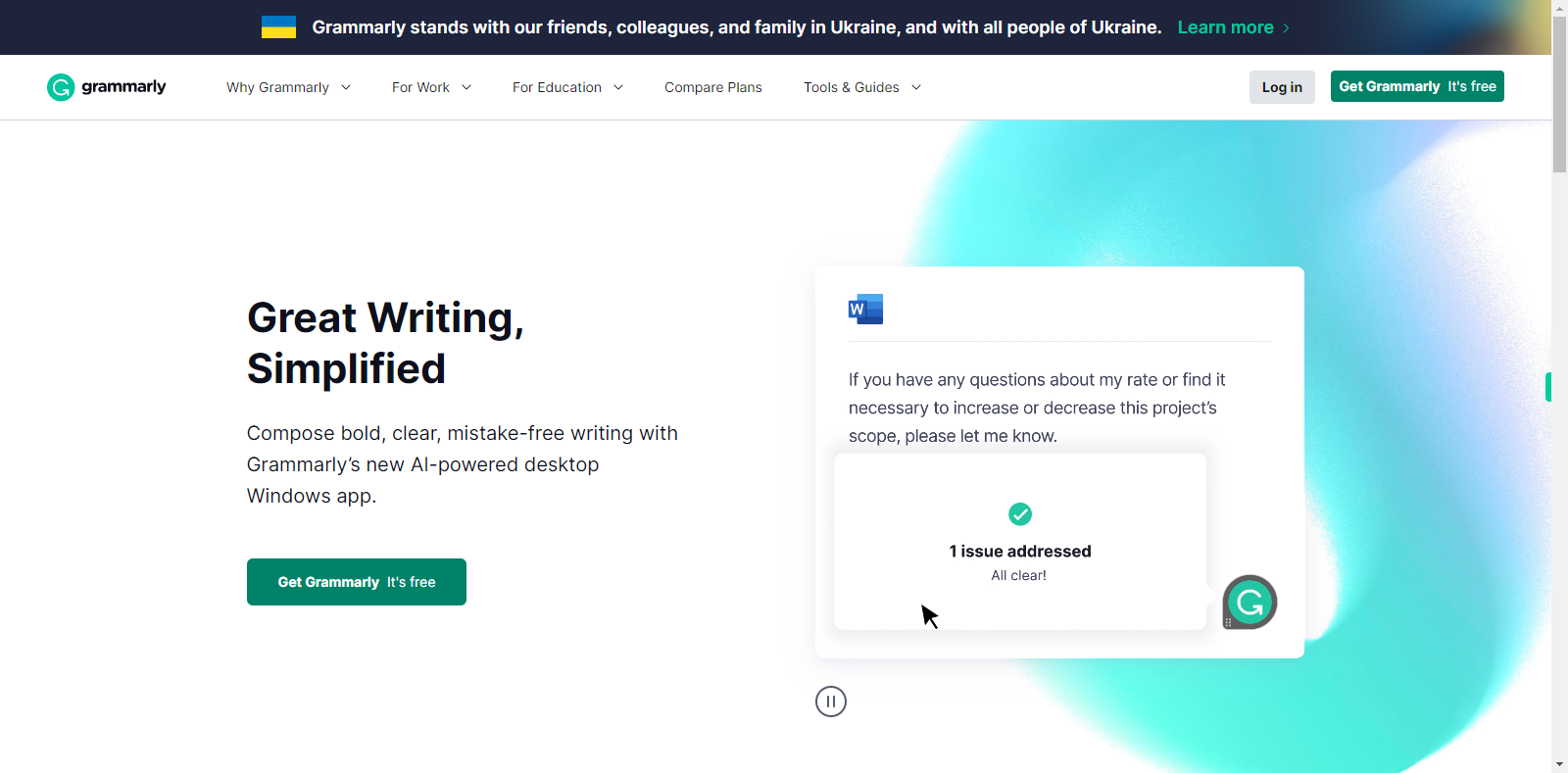 Grammarly: Free Writing AI Assistance