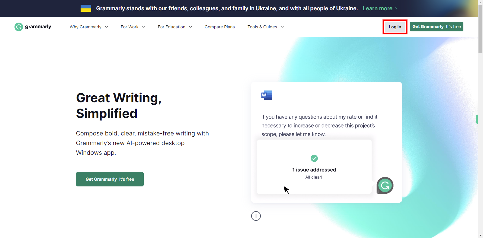 Grammarly: Free Writing AI Assistance