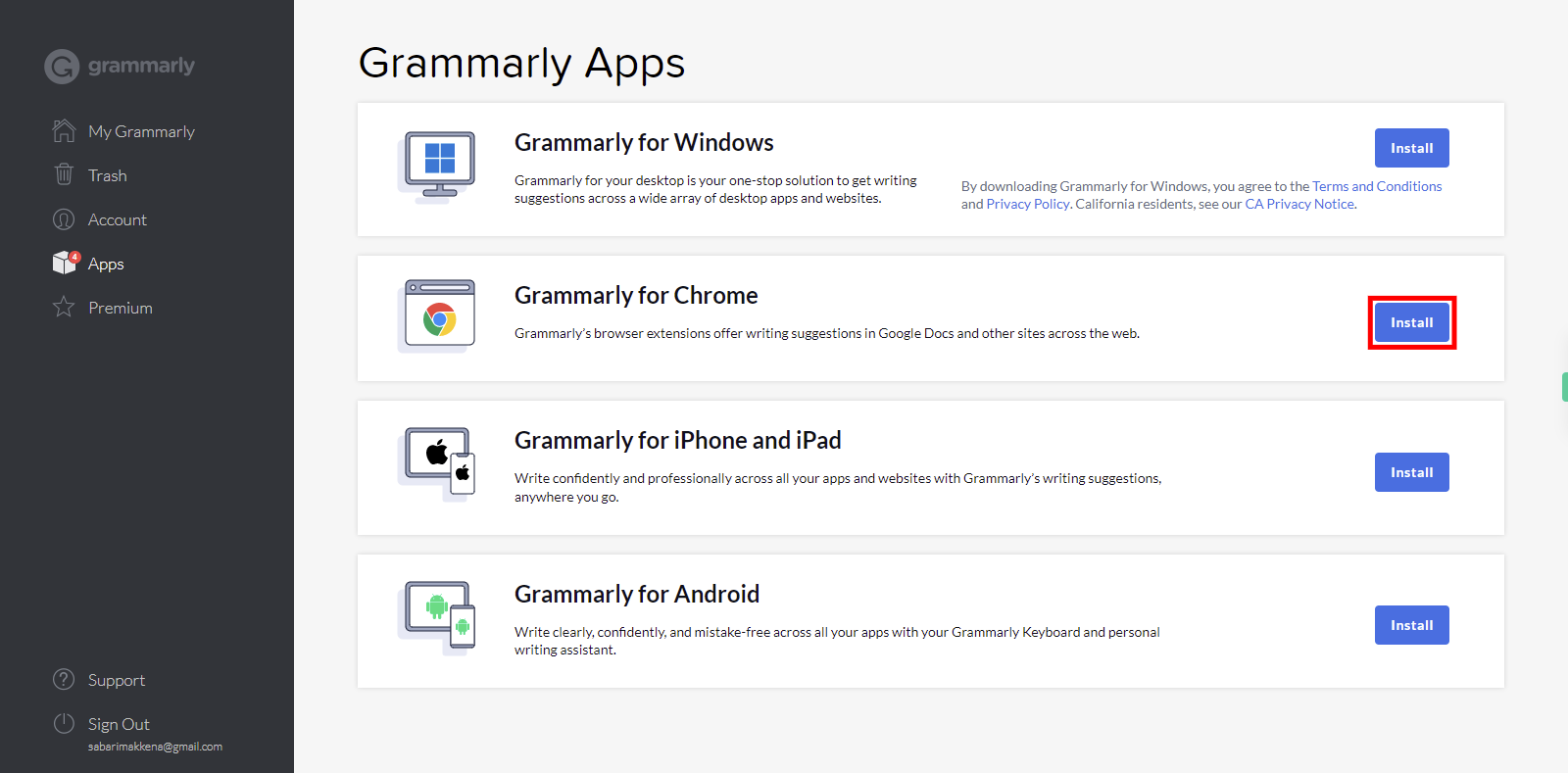 Apps - Grammarly