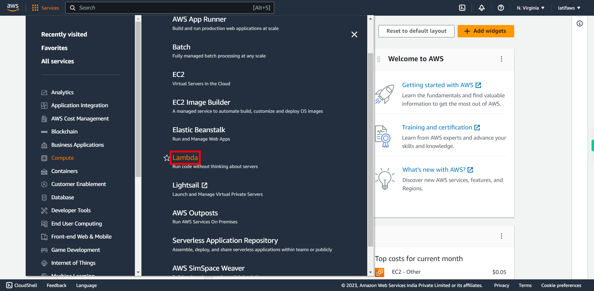 AWS Management Console