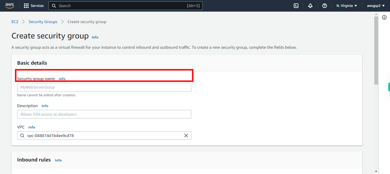 EC2 Management Console