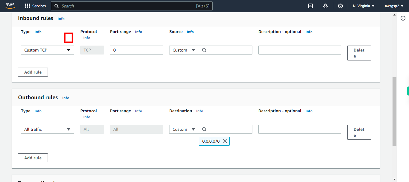 EC2 Management Console