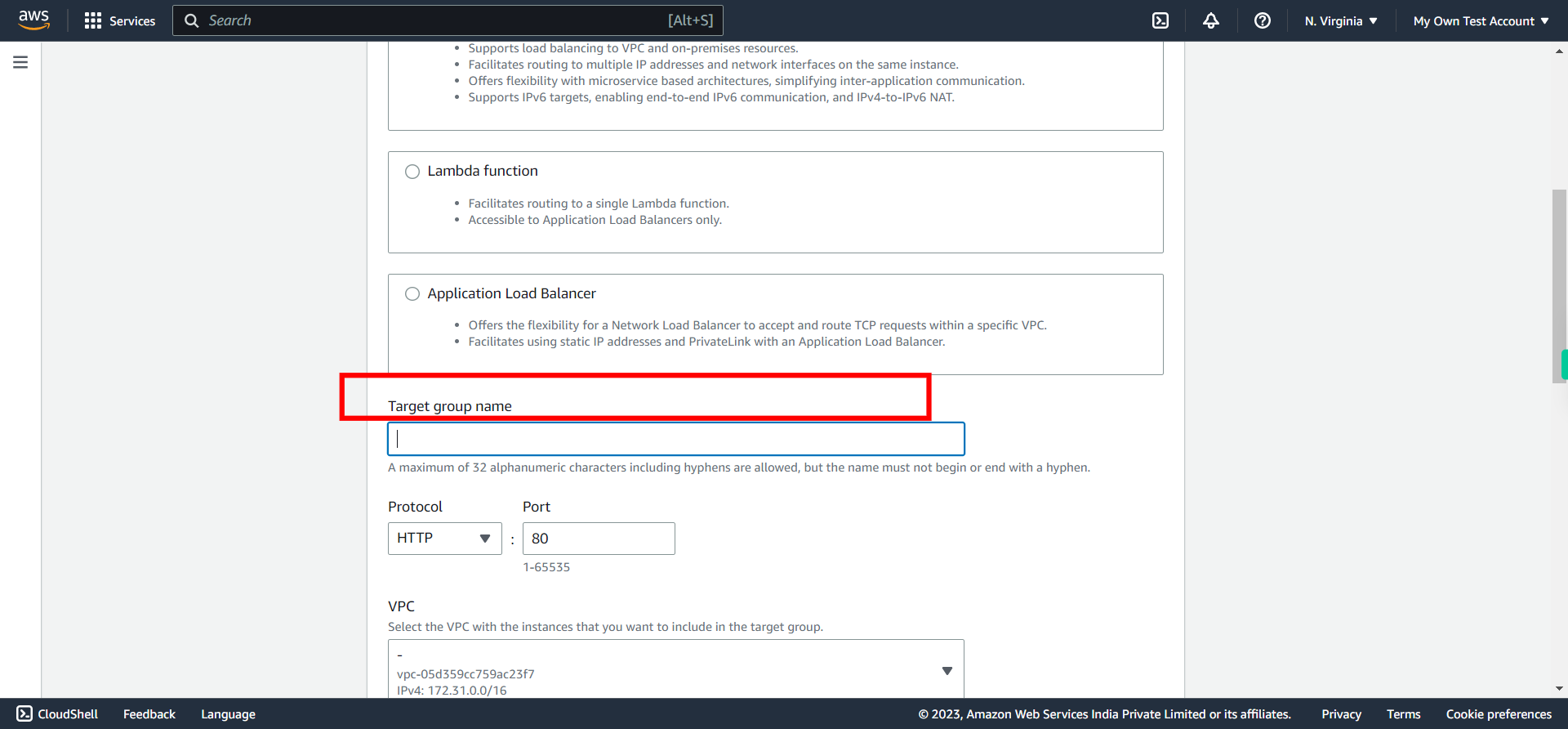 Target groups | EC2 Management Console