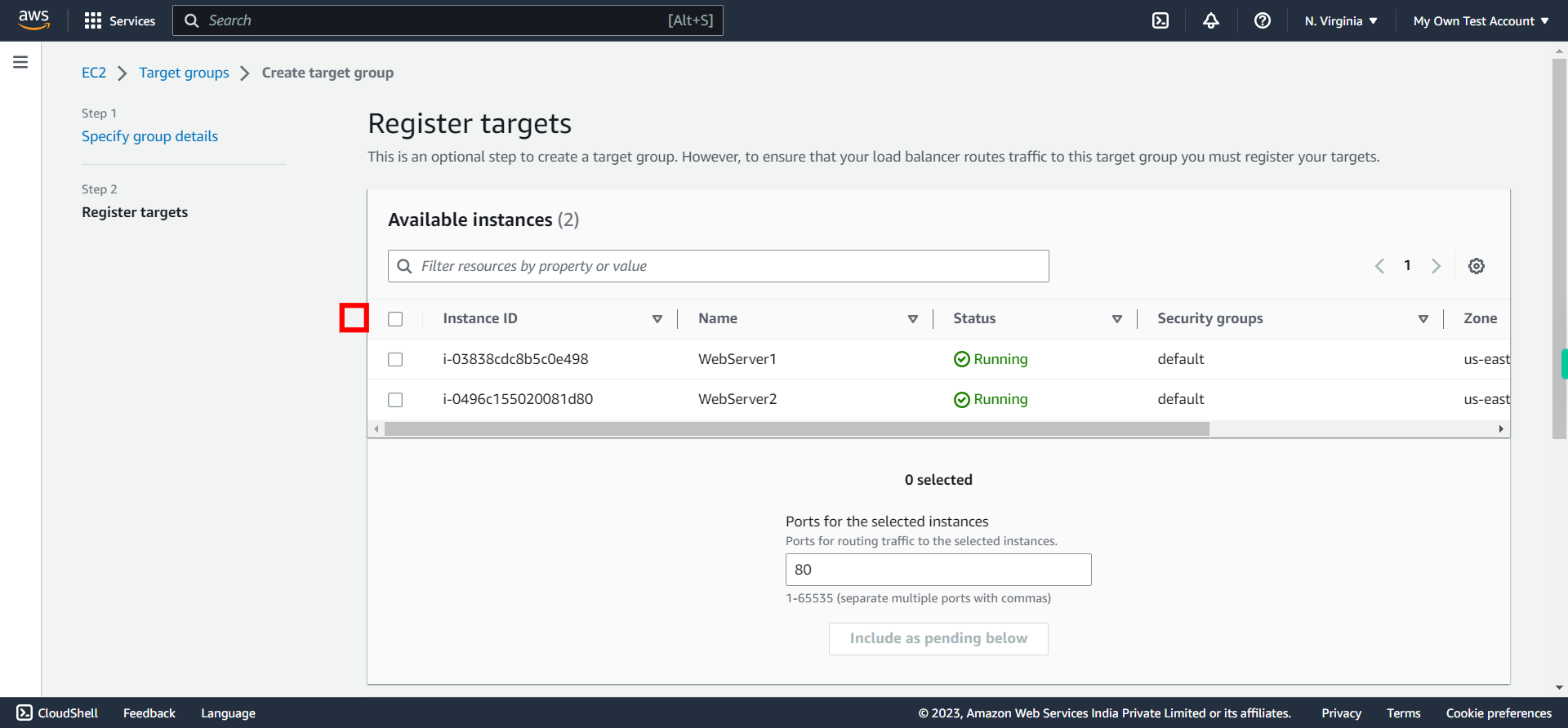 Target groups | EC2 Management Console