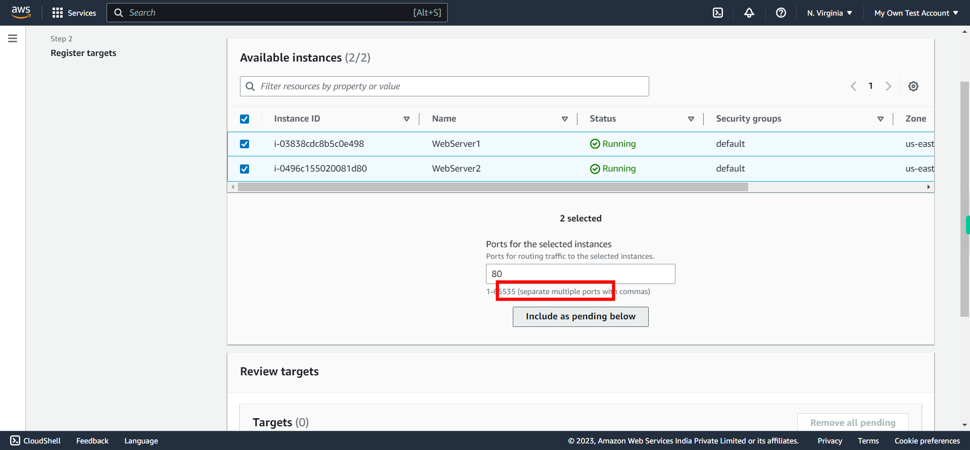 Target groups | EC2 Management Console