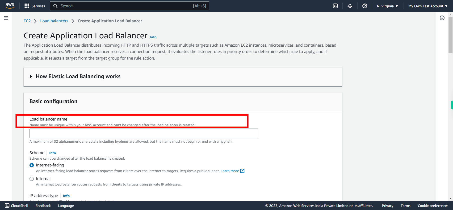 Load balancers | EC2 Management Console