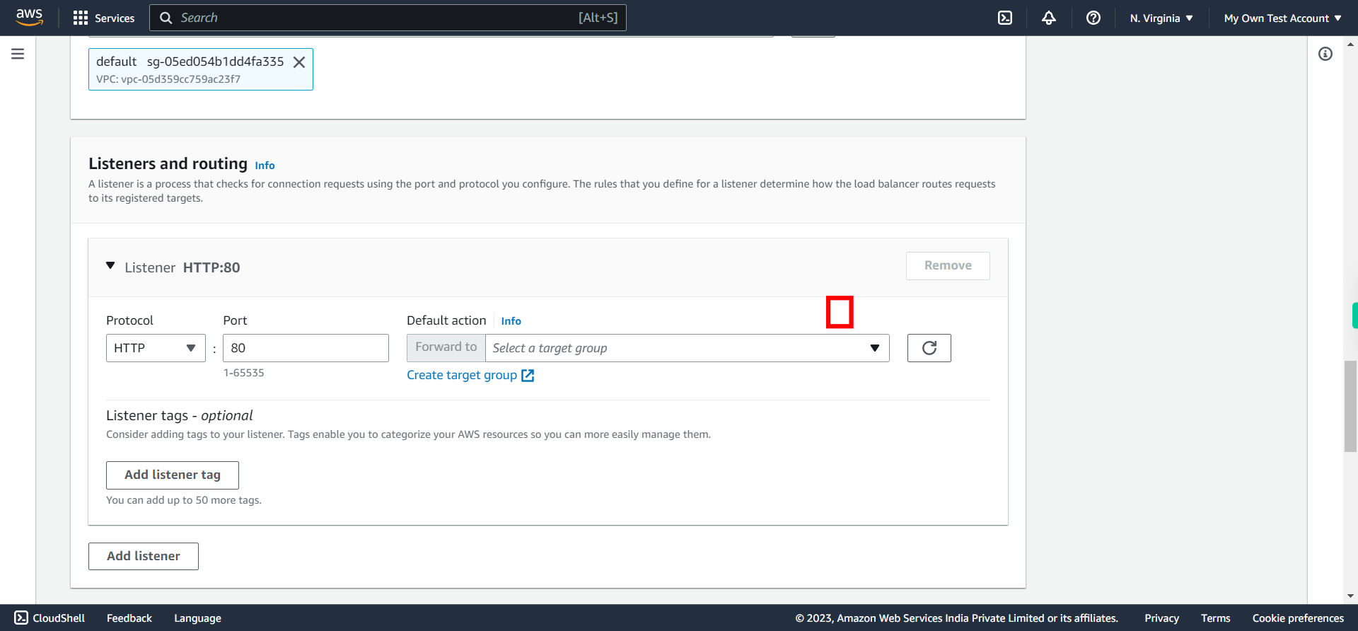 Load balancers | EC2 Management Console