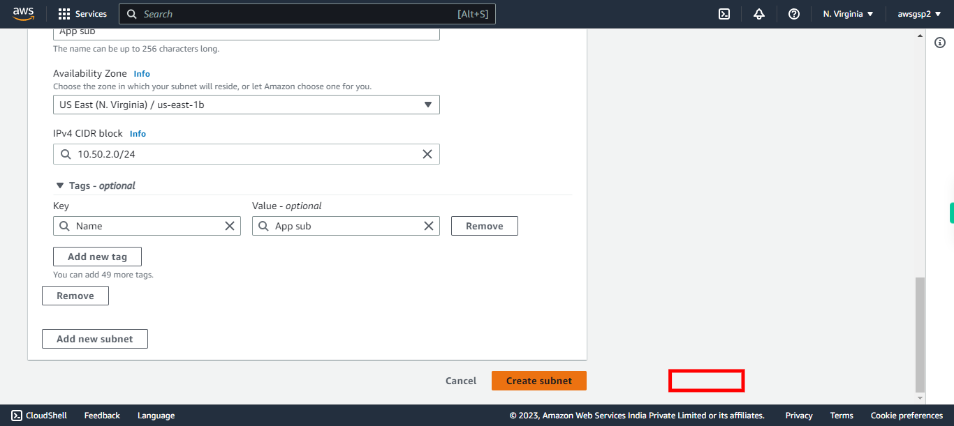 VPC Management Console