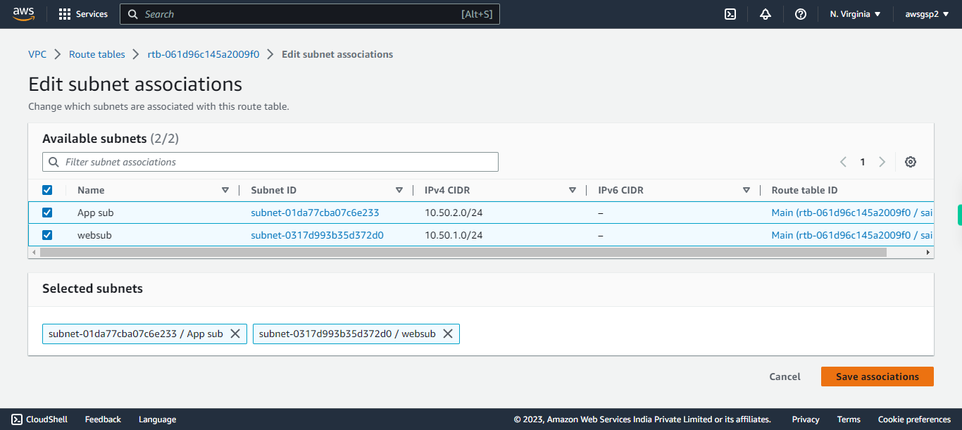 VPC Management Console