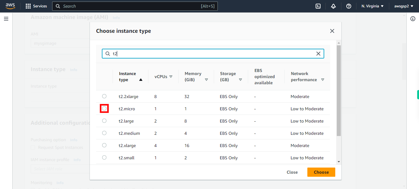 EC2 Management Console