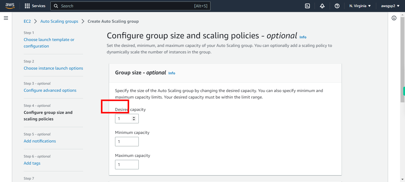 Create Auto Scaling group | EC2 Management Console