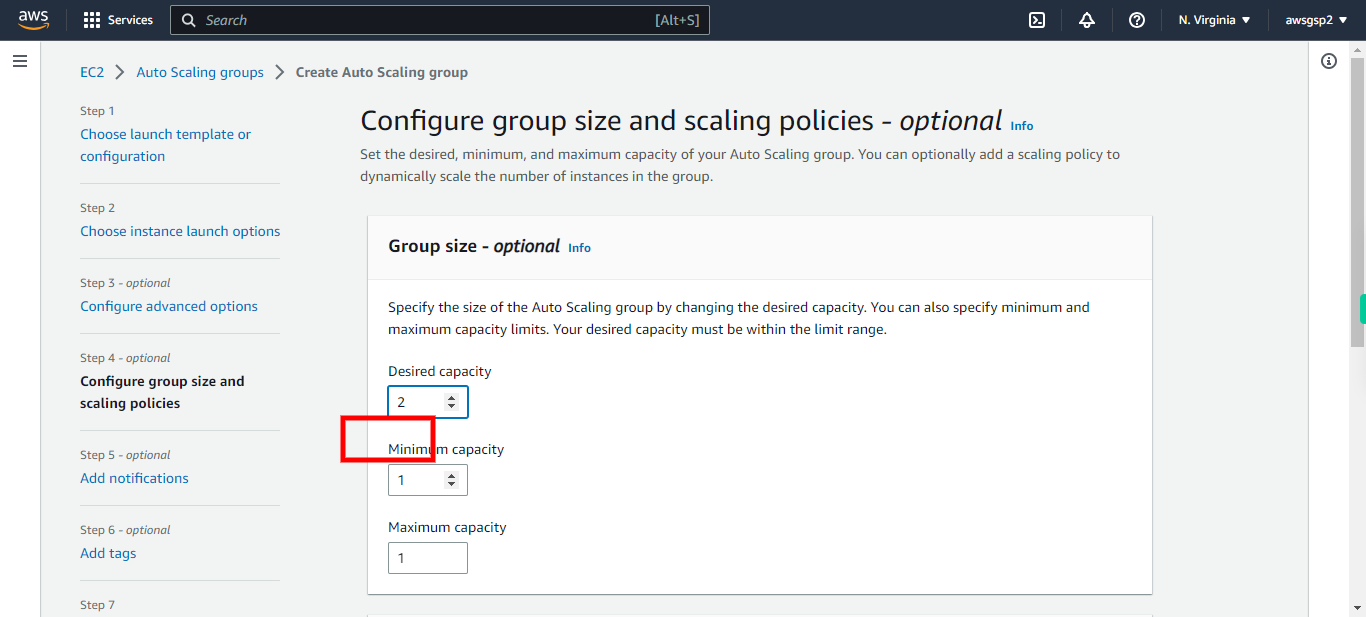 Create Auto Scaling group | EC2 Management Console