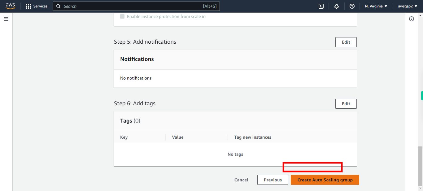 Create Auto Scaling group | EC2 Management Console