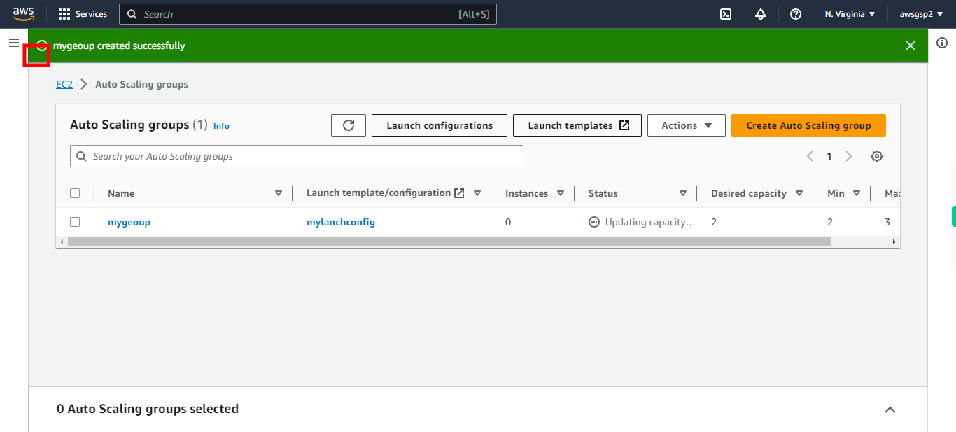 Auto Scaling groups | EC2 Management Console