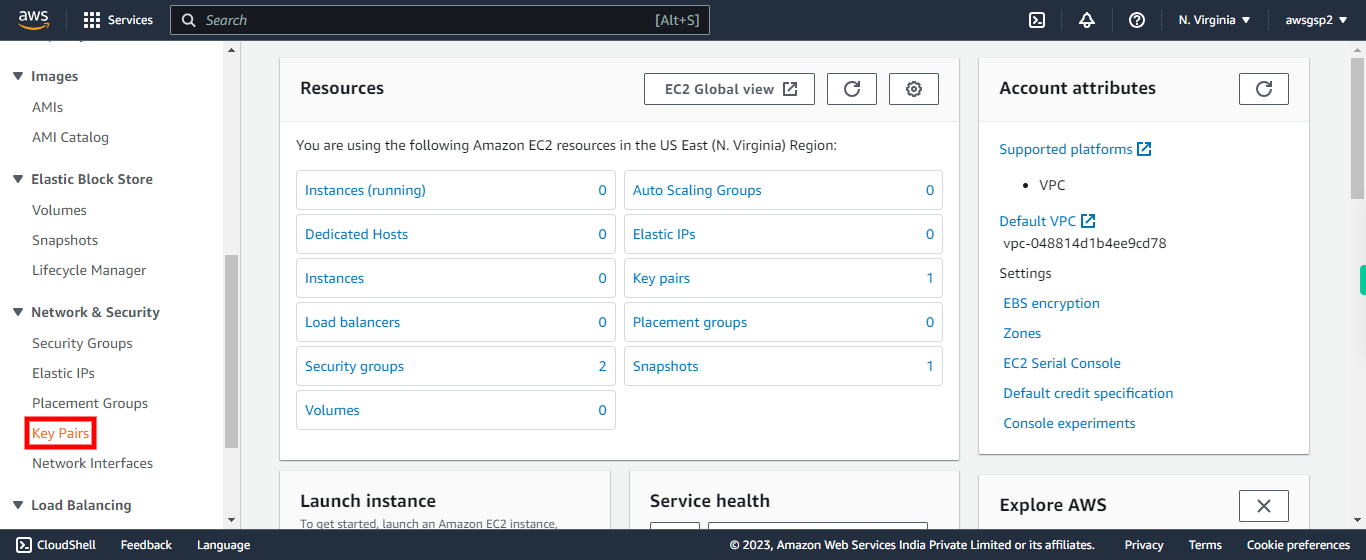 Dashboard | EC2 Management Console