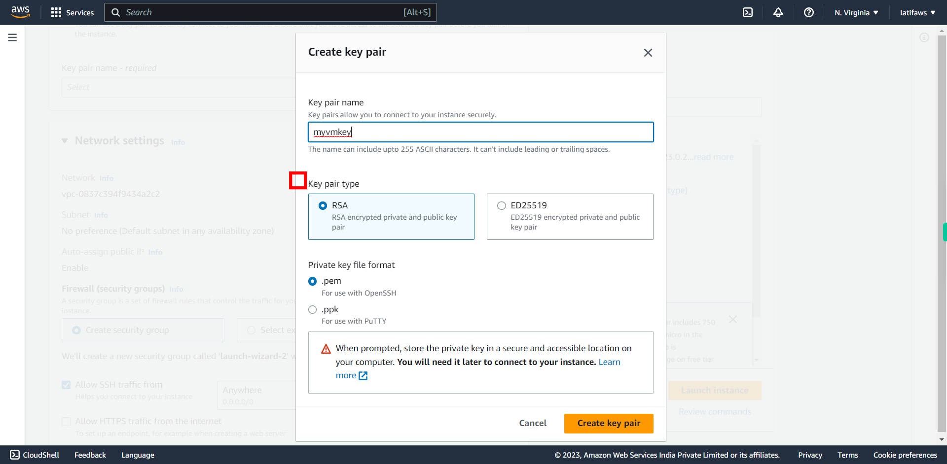 Launch an instance | EC2 Management Console