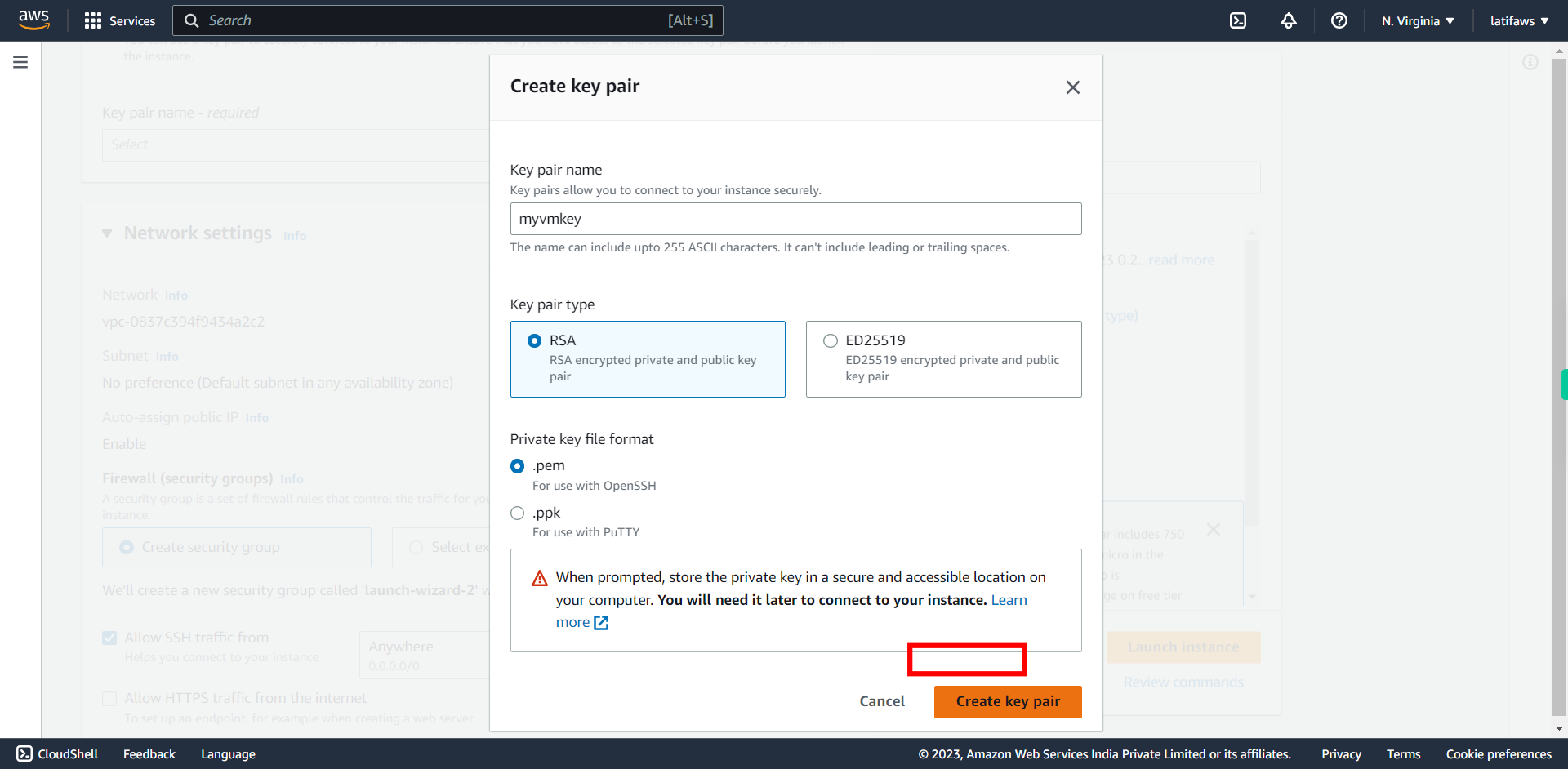 Launch an instance | EC2 Management Console