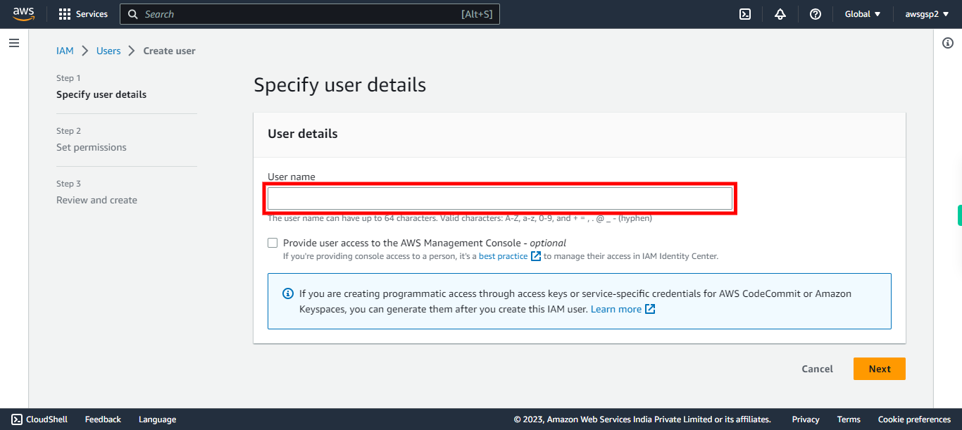 IAM Management Console