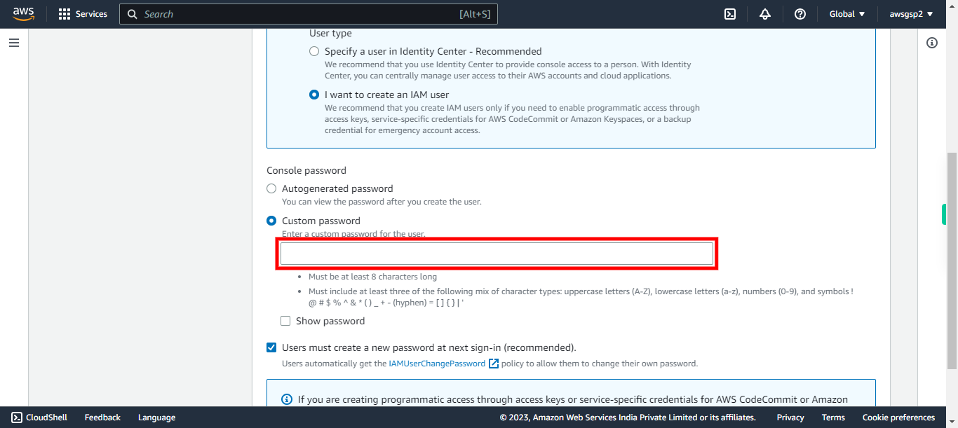 IAM Management Console