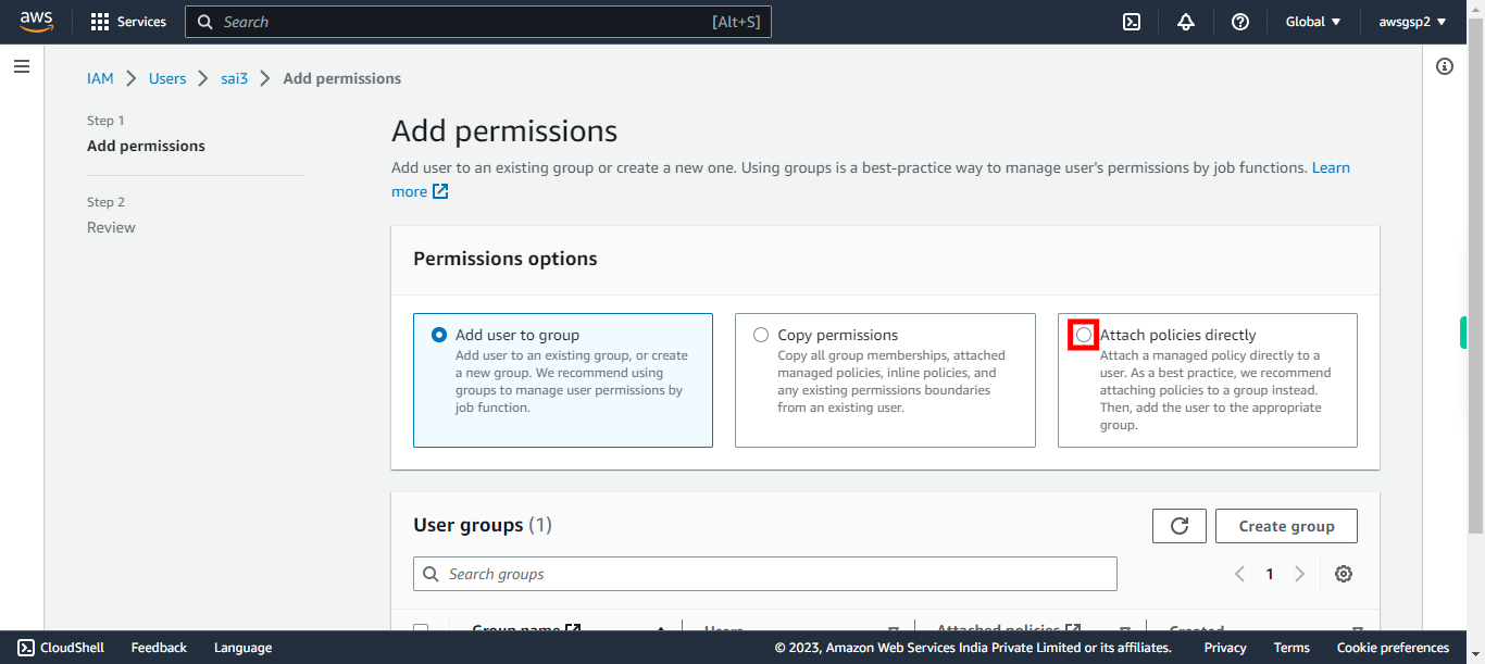 IAM Management Console