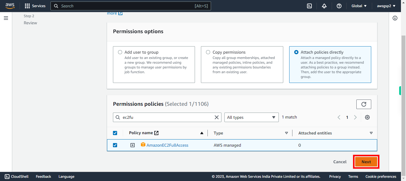 IAM Management Console