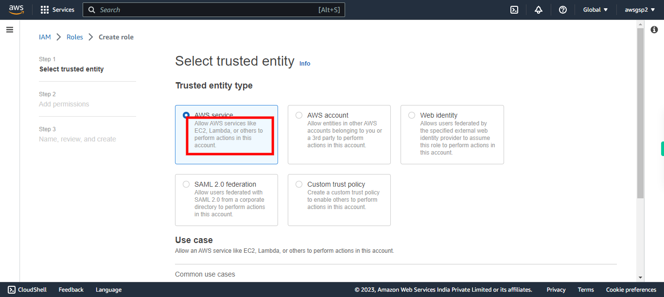 IAM Management Console