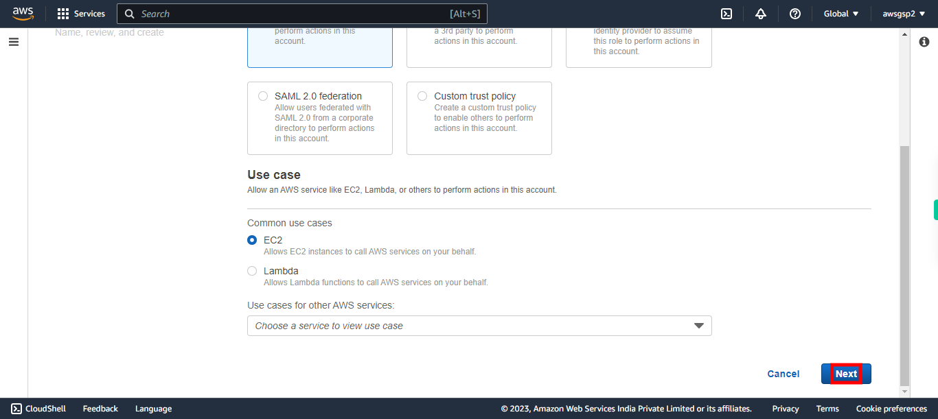 IAM Management Console