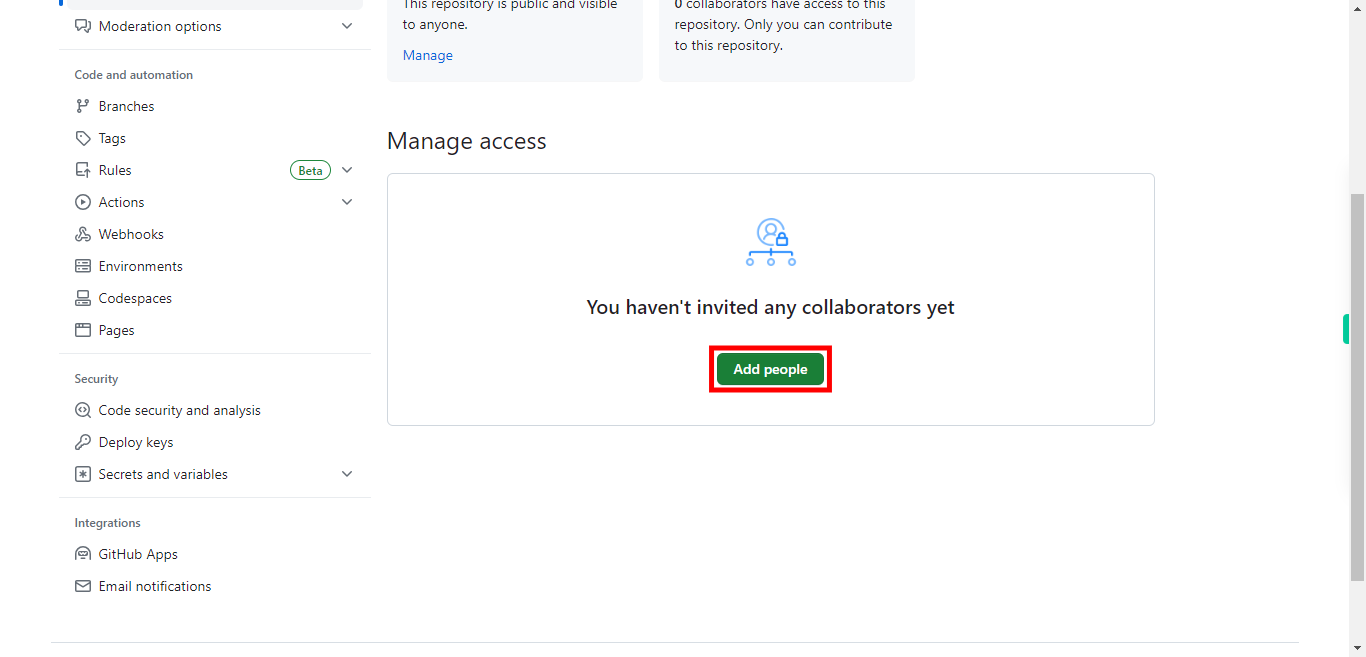 Manage access