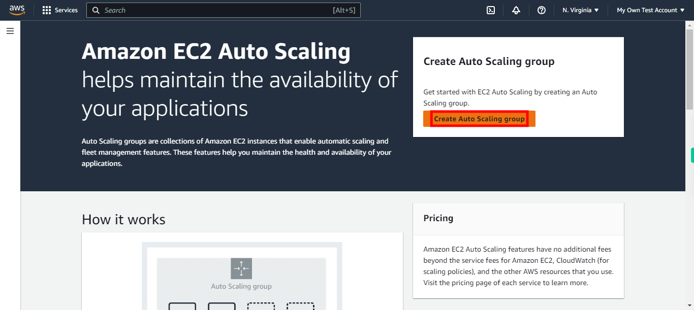 Auto Scaling groups | EC2 Management Console