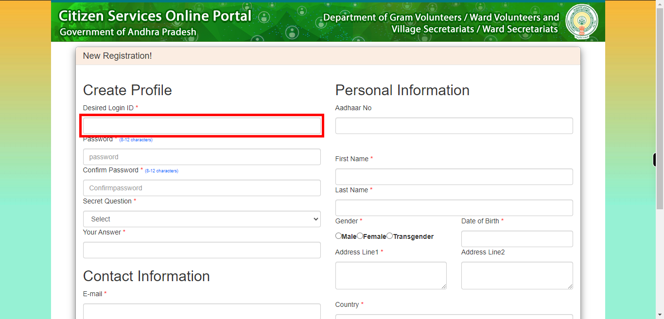 :: Meeseva - Online Login Form ::