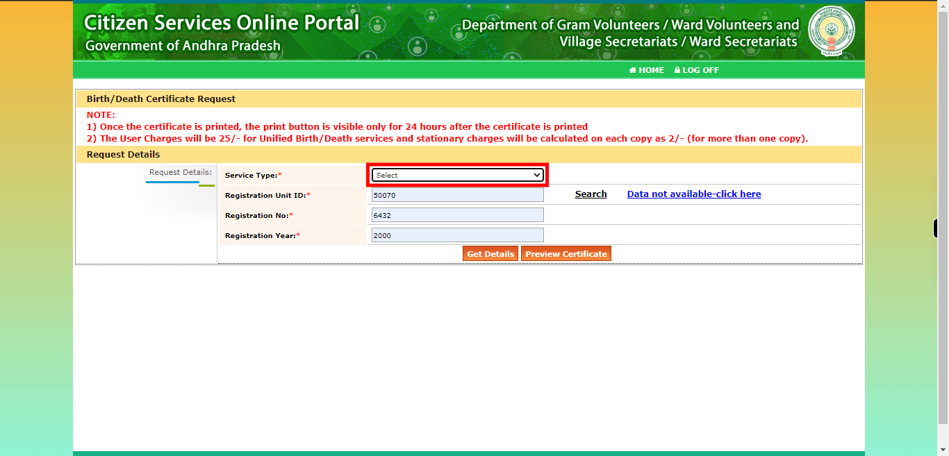 onlineap.meeseva.gov.in/CitizenPortal/userinterface/citizen/CDMA/UnifiedBirthDeathRequestApplication.aspx