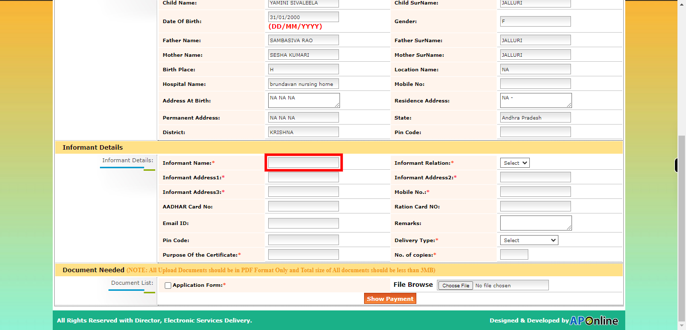 onlineap.meeseva.gov.in/CitizenPortal/userinterface/citizen/CDMA/UnifiedBirthDeathRequestApplication.aspx