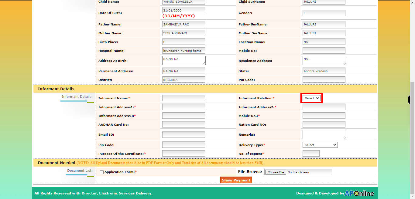 onlineap.meeseva.gov.in/CitizenPortal/userinterface/citizen/CDMA/UnifiedBirthDeathRequestApplication.aspx