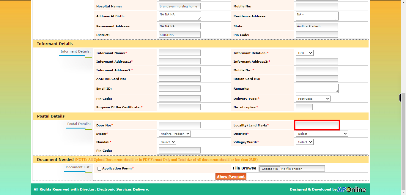 onlineap.meeseva.gov.in/CitizenPortal/userinterface/citizen/CDMA/UnifiedBirthDeathRequestApplication.aspx