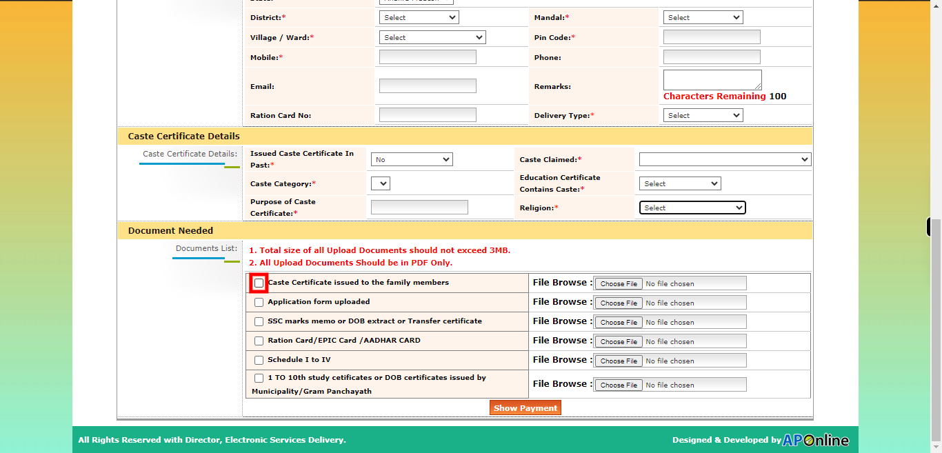 onlineap.meeseva.gov.in/CitizenPortal/userinterface/citizen/RevenueServices/CasteCertificateApplicationForm.aspx