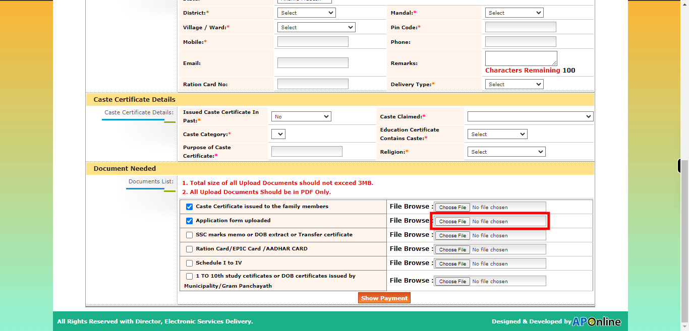 onlineap.meeseva.gov.in/CitizenPortal/userinterface/citizen/RevenueServices/CasteCertificateApplicationForm.aspx