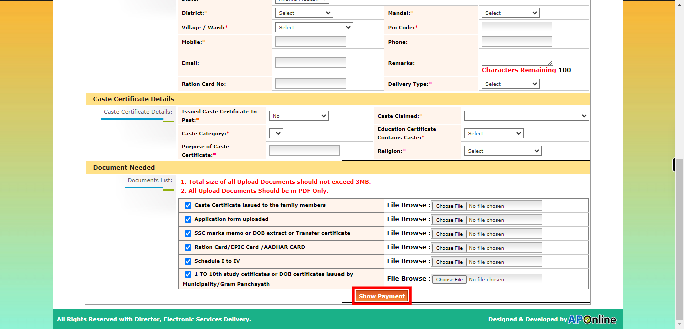 onlineap.meeseva.gov.in/CitizenPortal/userinterface/citizen/RevenueServices/CasteCertificateApplicationForm.aspx