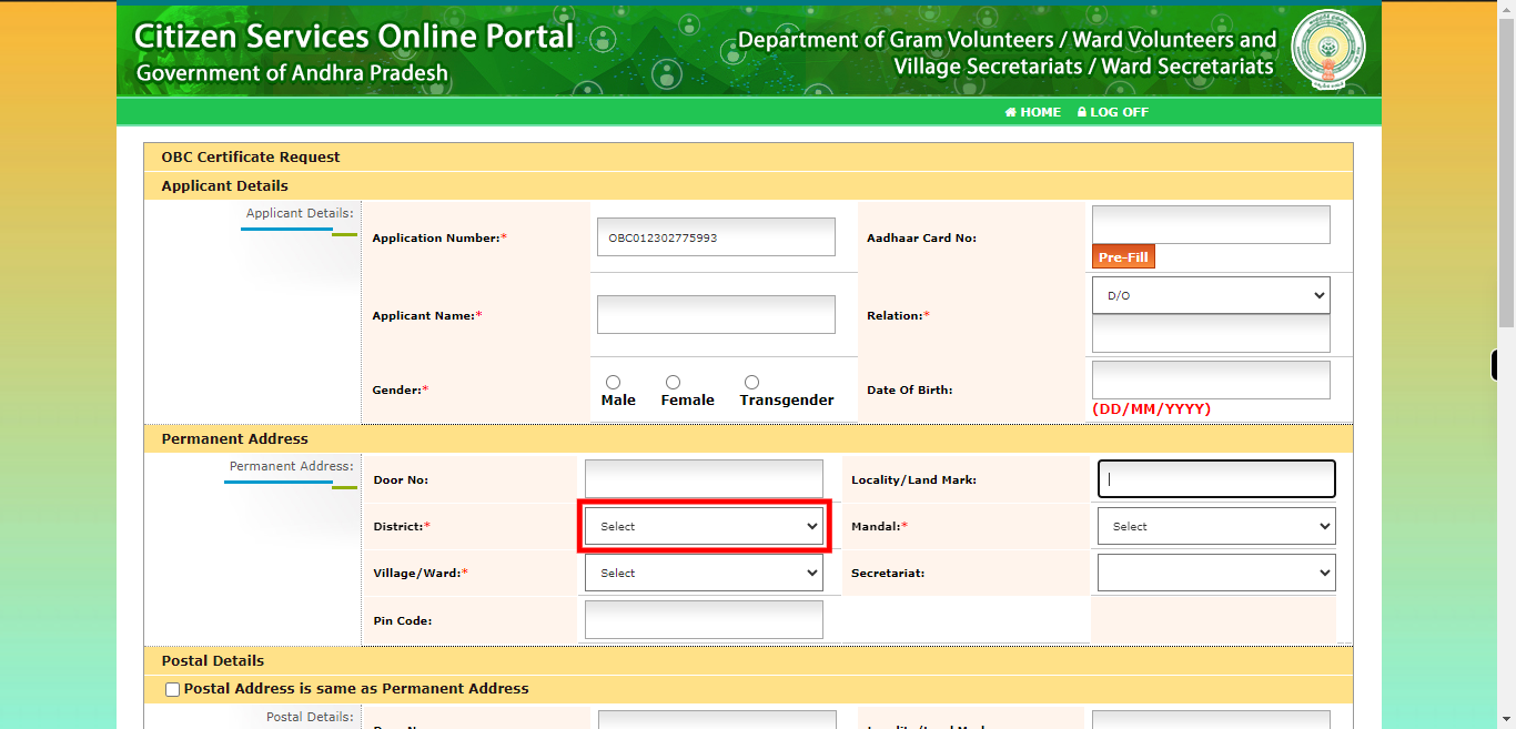 onlineap.meeseva.gov.in/CitizenPortal/userinterface/citizen/RevenueServices/OBC_ApplicationForm.aspx