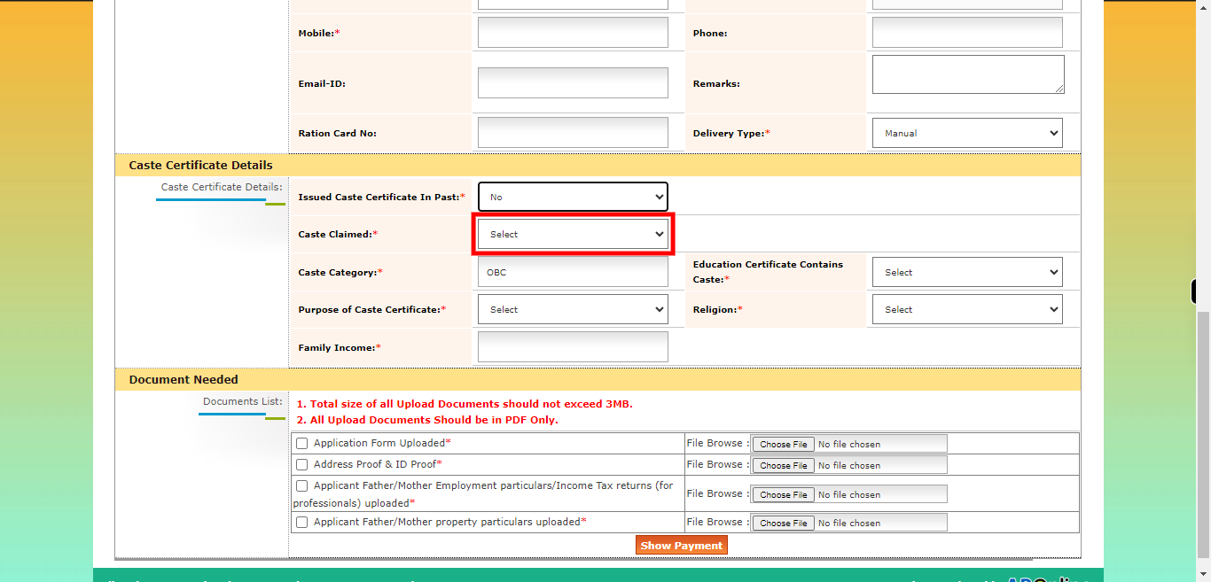 onlineap.meeseva.gov.in/CitizenPortal/userinterface/citizen/RevenueServices/OBC_ApplicationForm.aspx