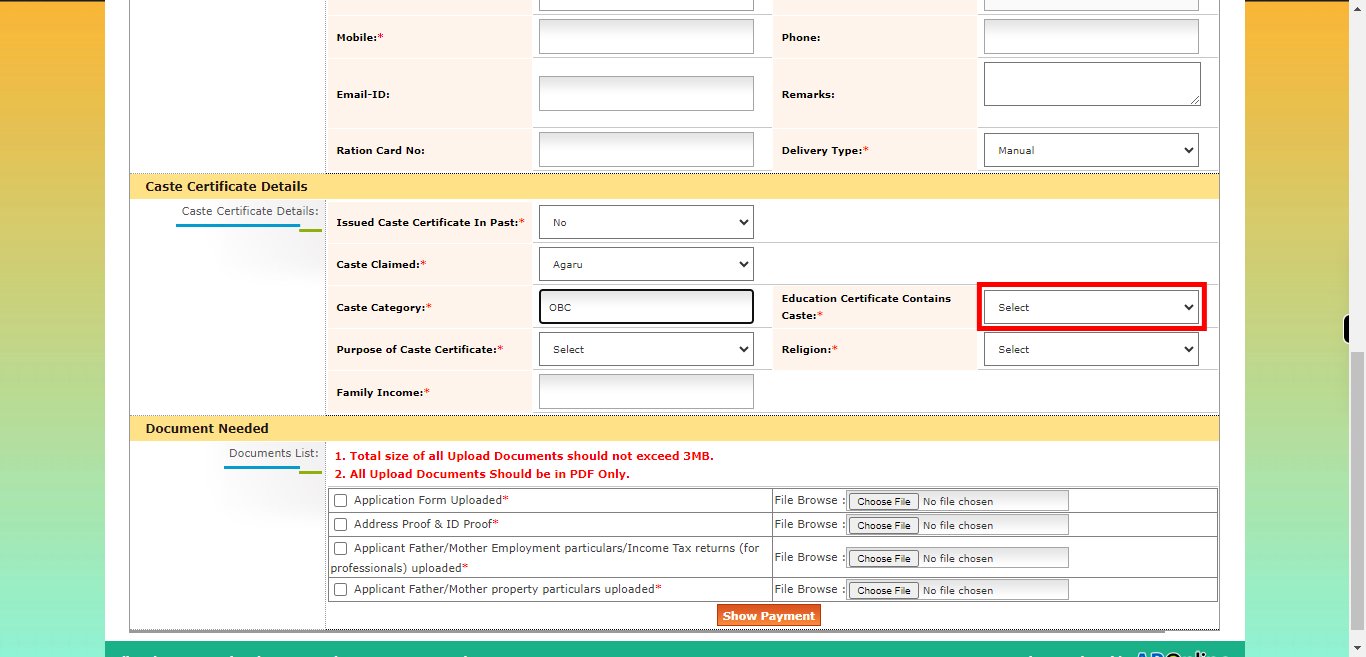 onlineap.meeseva.gov.in/CitizenPortal/userinterface/citizen/RevenueServices/OBC_ApplicationForm.aspx