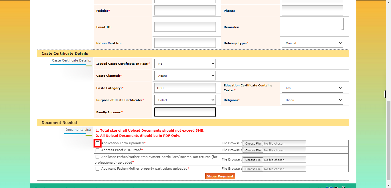 onlineap.meeseva.gov.in/CitizenPortal/userinterface/citizen/RevenueServices/OBC_ApplicationForm.aspx