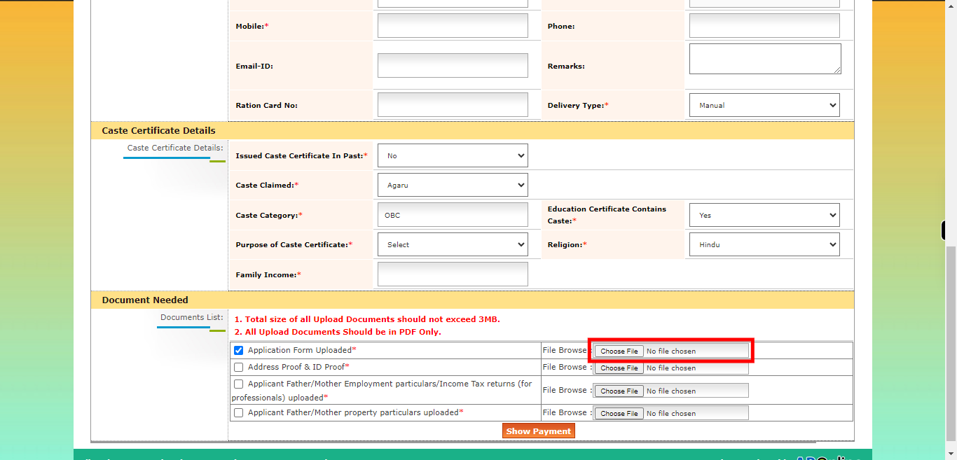 onlineap.meeseva.gov.in/CitizenPortal/userinterface/citizen/RevenueServices/OBC_ApplicationForm.aspx