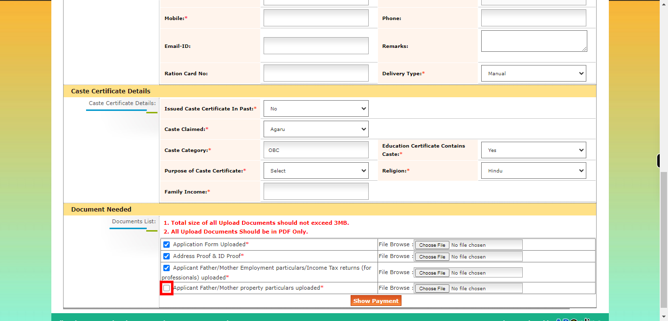 onlineap.meeseva.gov.in/CitizenPortal/userinterface/citizen/RevenueServices/OBC_ApplicationForm.aspx