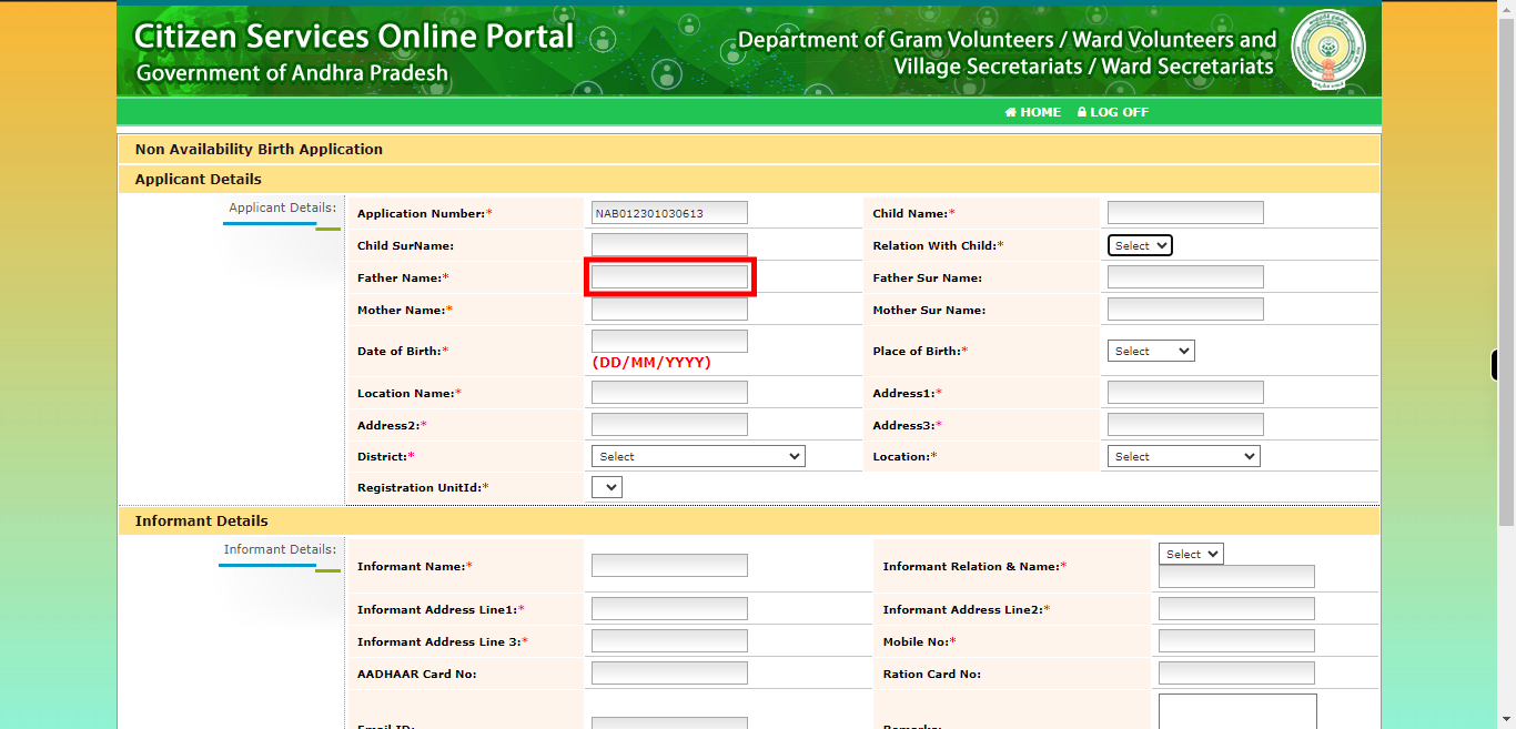 onlineap.meeseva.gov.in/CitizenPortal/userinterface/citizen/CDMA/NonAvailabilityBirthApplication.aspx