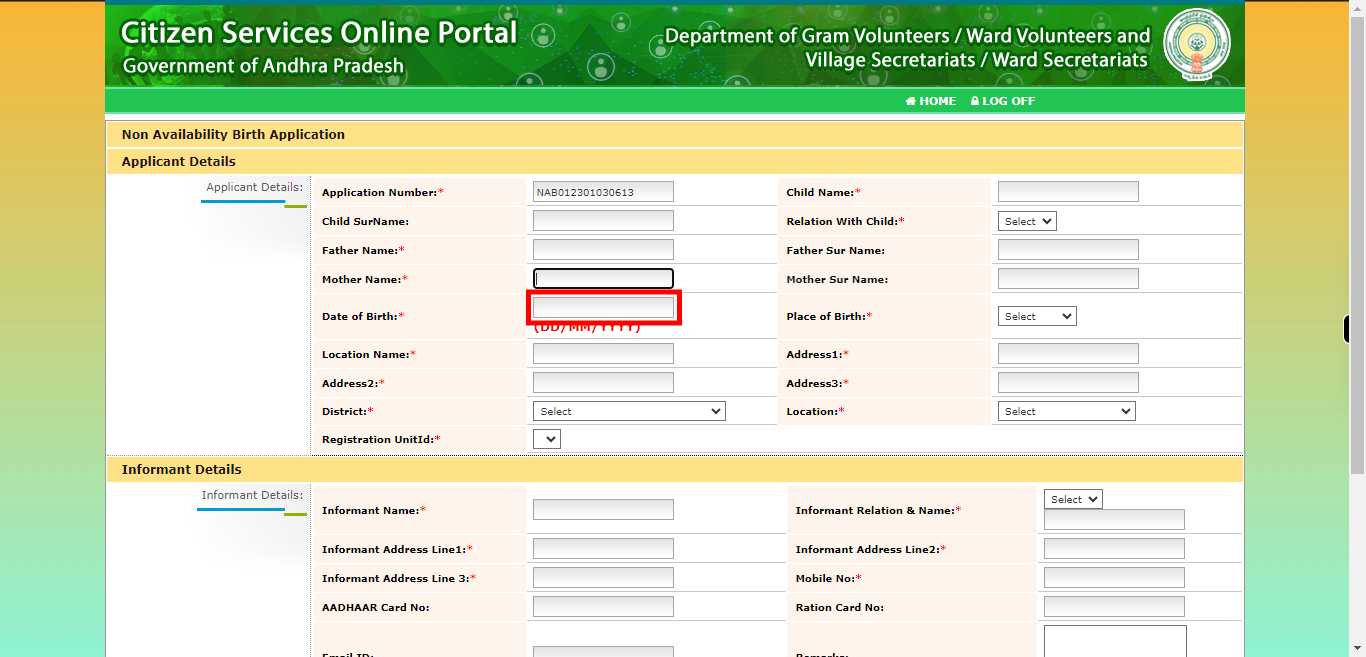 onlineap.meeseva.gov.in/CitizenPortal/userinterface/citizen/CDMA/NonAvailabilityBirthApplication.aspx