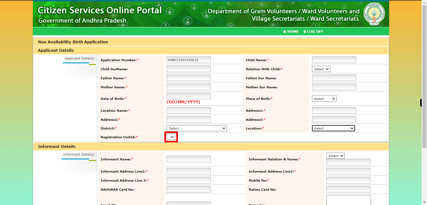 onlineap.meeseva.gov.in/CitizenPortal/userinterface/citizen/CDMA/NonAvailabilityBirthApplication.aspx