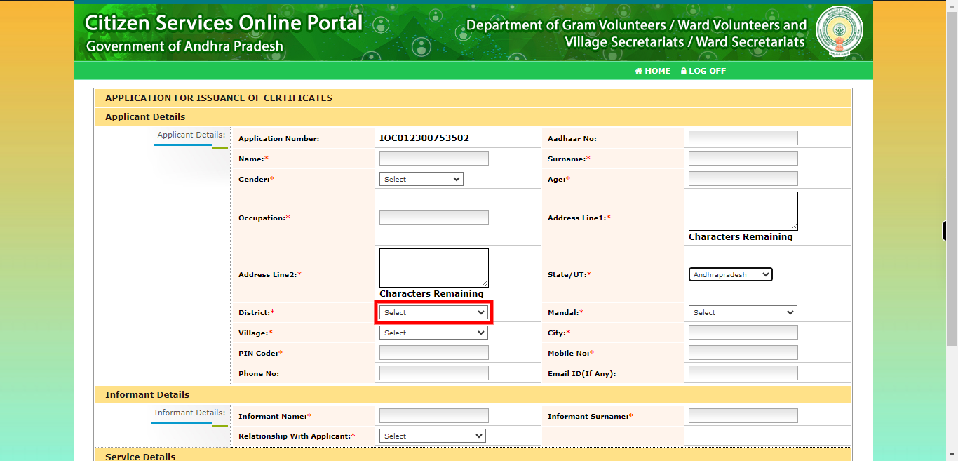 onlineap.meeseva.gov.in/CitizenPortal/userinterface/citizen/PoliceDepartment/IssuanceOfCertificatesApplication.aspx